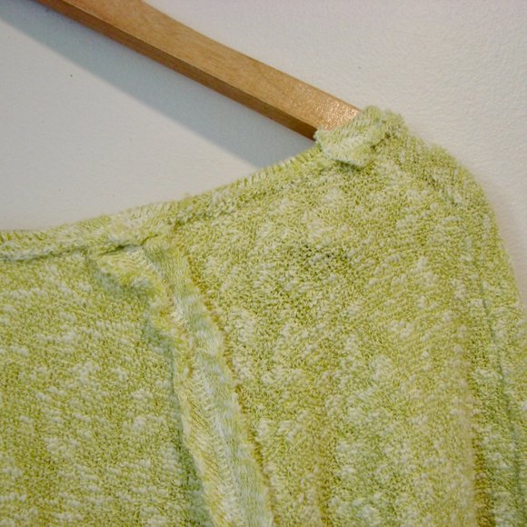 Urban Outfitters Sweater Out From Under Jada Slouchy Knubby Lime Size XS Small - Picture 13 of 14